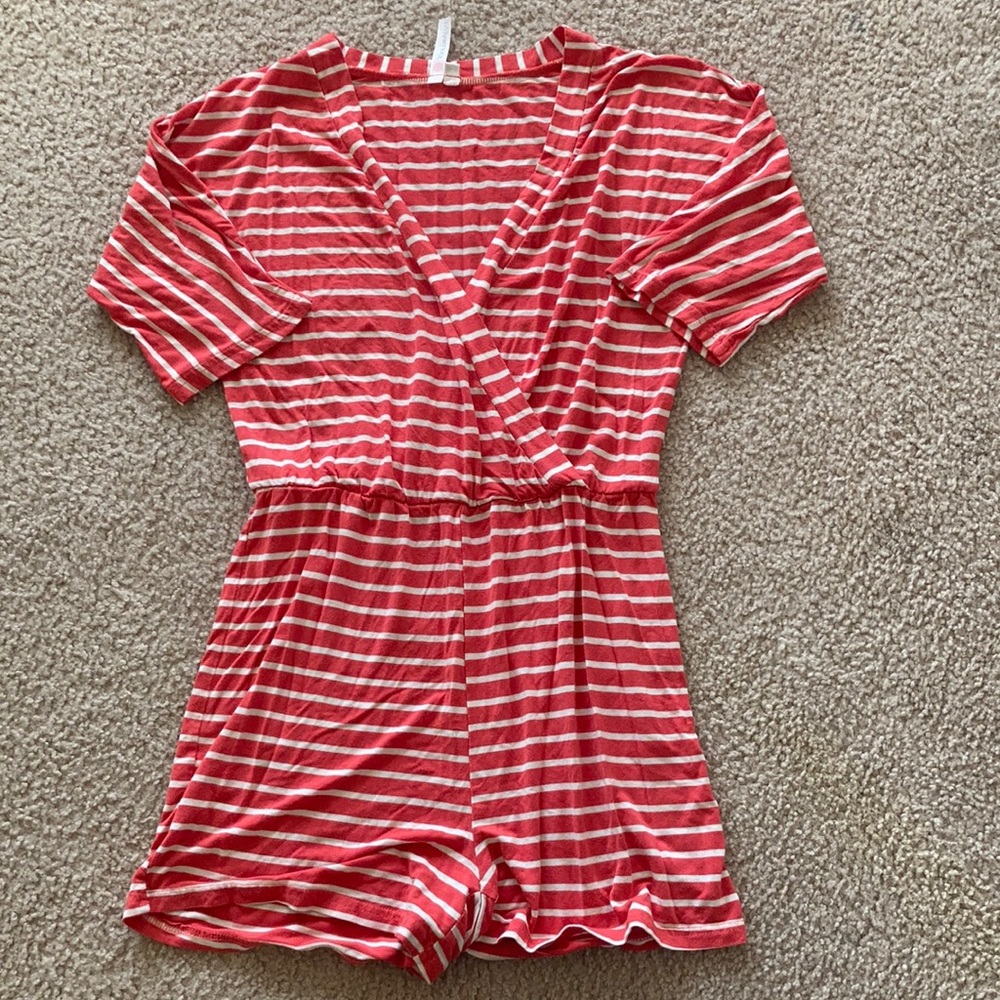 Striped romper